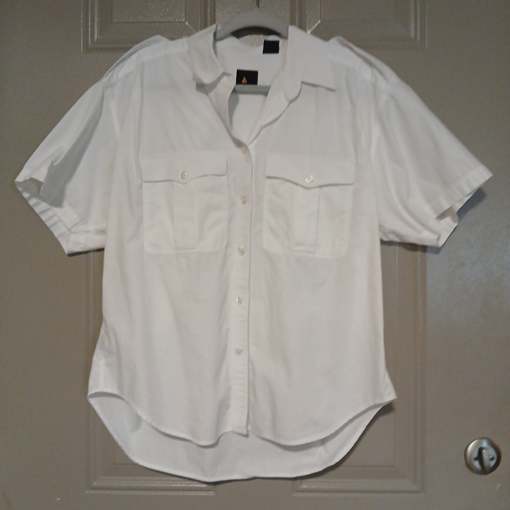 Liz Sport Woman Pockets Shirt Size L